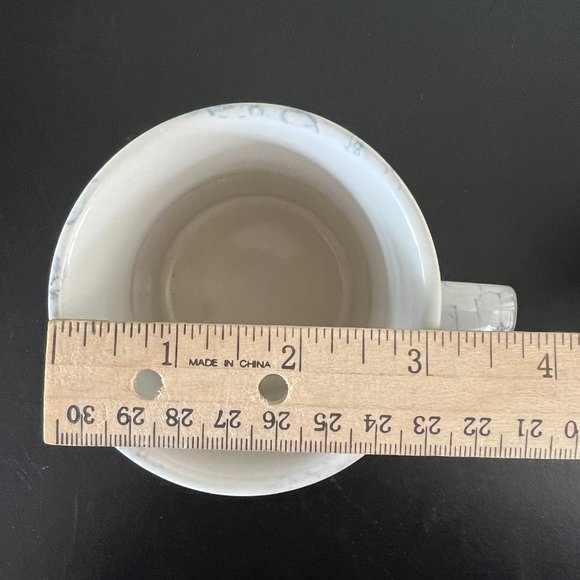 Marbleized Ceramic Florida Souvenir Mug ~ Coastal Scene ~ Shells ~ Seagulls - Picture 5 of 6